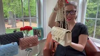 Chanel Classic Flap Jumbo, Medium, And small sizes comparison & Mod shots