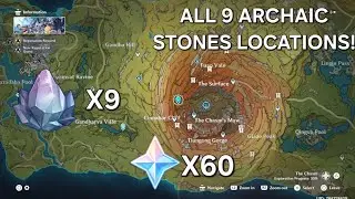 All 9 Archaic Stones Locations In The Chasm! (Muning Quest) | Genshin Impact