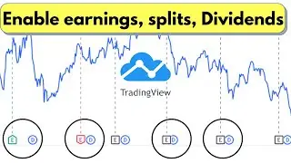 How to enable Earnings, Splits , Dividends on Tradingview Chart !!