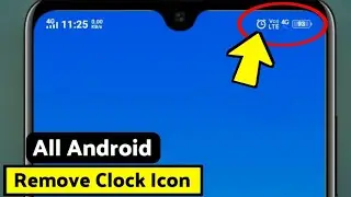 Remove Alarm Icon | How To Remove & Delete Alarm & Clock Icon In Android | Alarm Icon Kaise Hataye