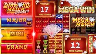 FREE SPINS GALORE!!! DIAMOND MATCH DELUXE [ ONLINE SLOTS ][ FULL SESSION ][ BIG WINS ]