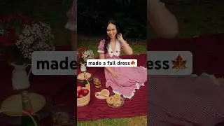 сшила осеннее платье🍁🍎🍂 кто хочет выкройку??
