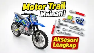 Mainan Motor Trail Keren! Lengkap dengan Aksesoris Bongkar Pasang