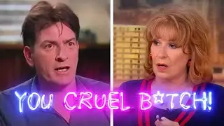 Charlie Sheen Makes Joy Behar QUIT LIVE On The View After Humiliating Argument