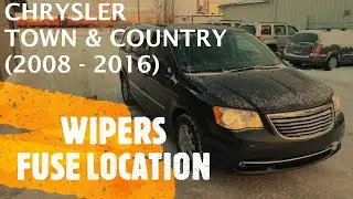Chrysler Town & Country - FRONT & REAR WINDSHIELD WIPERS FUSE LOCATION (2008 - 2016)
