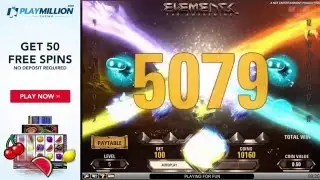 Elements Slot Air Storm and Fire Storm Bonuses In a Single Game Play!