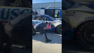 Aslan is one of the newest pit crew athletes to jack a race car. #pitstop #nascar #fyp