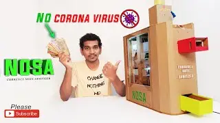 How to make Automatic currency Sanitizer Machine || NOSA  || DIY  cardboard || covid