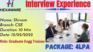hexaware interview experience | hexaware latest interviewexperience #hexaware #tcs #wipro #job