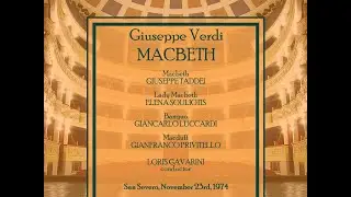Verdi: MACBETH, San Severo 23.11.1974
