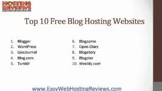 Free Blog Hosting | Easy Web Hosting Reviews