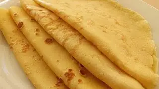 Basic French Crepes Recipe - Crepe Batter just in a minute