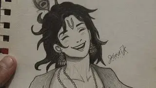 SHREE KRISHNA JI DRAWING|| ARTIST KRISHNA JI PENCIL ART|| 🎭 JAY SHREE KRISHNA|| 🎭🎨🖌️🖌️👩🏻&zwj;🎨🎭