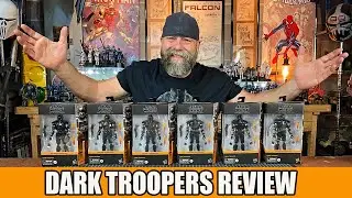 Star Wars Black Series DARK TROOPER Deluxe Action Figure Review and Diorama Pose