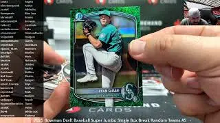 1/17/2026 2025 Bowman Draft Baseball Super Jumbo Single Box Break Random Teams #5