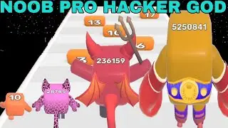 NOOB VS PRO VS HACKER VS GOD  in Level Up Numbers [Ep2 Updated]