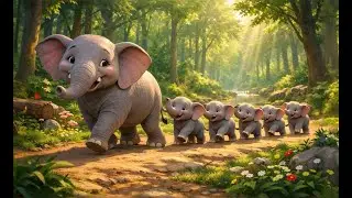 Five Little Elephants | Counting| Nursery Rhymes | Kids Songs | Toddler Learning Song | 3D Animation