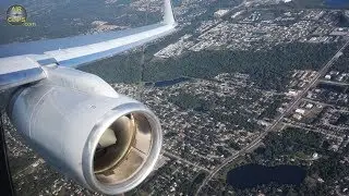 Boeing 757 RB211 Engine Heavenly Sounds: SCENIC American Airlines Landing in Orlando!  [AirClips]