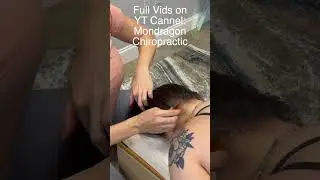 Oil Head & Scalp Massage with Gua Sha Comb + Lymphatic Drainage & Chiropractic Adjustments #shorts