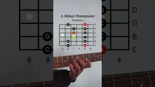 A Minor Pentatonic | Position 1 | Guitar Lesson For Beginners #minorpentatonic #pentatonicscales