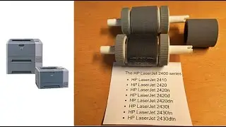 HP Laserjet 2400 Tray 2 pickup roller rebuild repair 2420n 2420d 2430t 2430tn