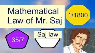 Mathematical Law of Mr. Saj | Electron diameter | Eight planet diameter,