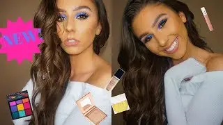BLUE HOLIDAY MAKEUP | HUDA BEAUTY ELECTRIC OBSESSIONS PALETTE