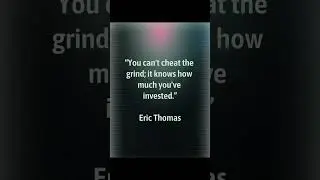 How much have you invested in? #motivation #EricThomas #grindmindset mindset