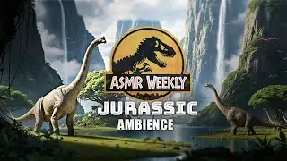 Jurassic world | Dinosaur Island Ambience 🦖🌴 Relaxing Nature sounds + Distant Dinosaurs [NO MUSIC]