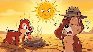 Chipmunks vs Blazing Sun 😂🔥 Desert Heat Chaos | Funny Chipmunk Cartoon