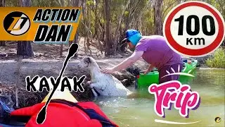 106km River CHALLENGE!!!! | ACTION DAN | Kayaking the Murray River Australia Day - 2020