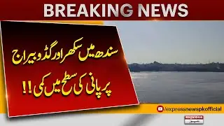 Sindh Flood Situation | Water Levels Drop at Sukkur and Guddu Barrages  | Pakistan News