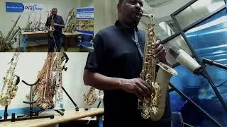 Wilmington Alto Saxophone Stock Set Up Play Test with Benny Hill
