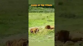 Lion vs. Tiger: Epic Battle for Supremacy!