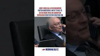 Jerry Jones really called his grandson while in the war room for intel on a player! #nfl #cowboys