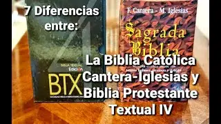 7 Diferencias Biblia de Estudio Cantera Iglesias y Protestante Biblia Textual 4ta Edición BTX