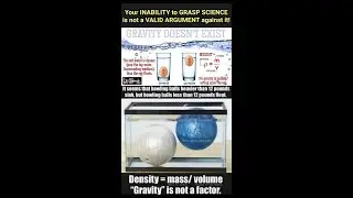 gravity hoax experiment - Nikon P1100 - Buoyancy and density TRUTH #Physics