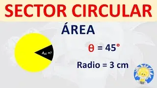 🔴  &Aacute;REA SECTOR CIRCULAR 🍕| C&Iacute;RCULO - CIRCUNFERENCIA | Juliana la Profe