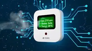 OrbIQ Smart Gas & Smoke Detector &mdash; Detect Early. Act Instantly. | Futuristic IoT Home Safety Device