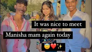 It was good to meet Manisha Mam again today.😇❤️✨@ManishaRaniComedy