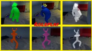 Top 3 Morphs Accurate Roleplay Different Jumpscare And Die Form Purple Monster In Chapter 1 #roblox