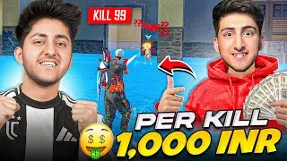 Per Kill ₹1,000 Challenge With Sunny In Free Fire Crazy Challenge 😍 - Garena Free Fire