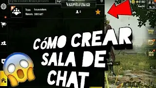 C&oacute;mo crear una sala de chat tutorial PUBG mobile