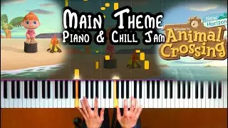 Animal Crossing: New Horizons Title / Main Theme Piano [Synthesia][How To Play][Piano Tutorial]