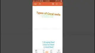 Types of Coral reefs