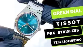 TISSOT PRX GREEN DIAL STAINLESS STEEL T1374101109100