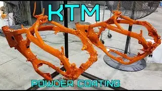 Powder Coating KTM frames!!! 2014 200 build