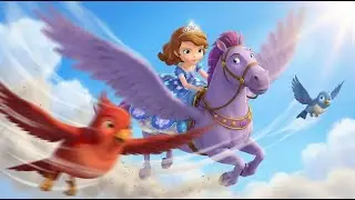 Princess Takes Flight Above the Kingdom 🪽✨ | Sofia the First Animation