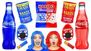 Rot vs Blau Farb Challenge | Einfache K&uuml;chenrezepte von Multi DO Fun Challenge