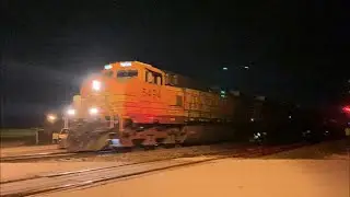 BNSF 5494 leads a southbound H-TULTPL at N. Weaver Street (Gainesville, TX - May 1, 2021)